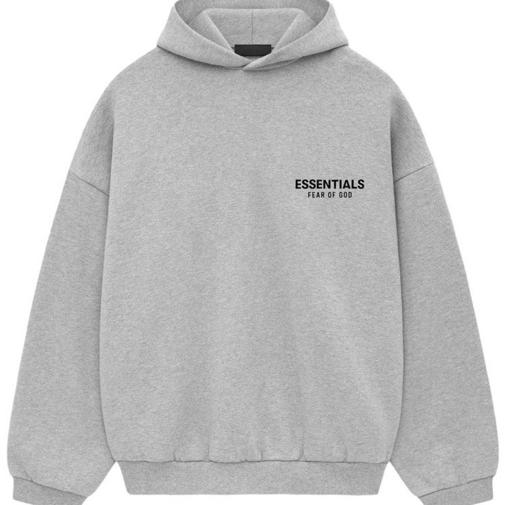 Fear Of God Essentials Hoodie Heather Grey FW24 AUTHENTIC